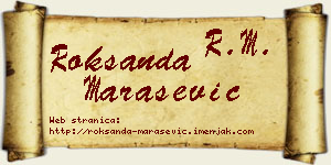 Roksanda Marašević vizit kartica